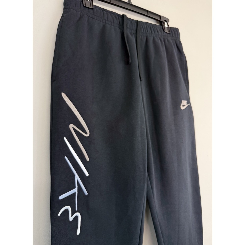 Nike Fleece Jogger Sweatpant Men's Small Embroidered Script Spell Out NWT